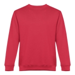 Unisex cotton and polyester sweatshirt, 300 g/m2 red colour