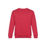 Unisex cotton and polyester sweatshirt, 300 g/m2 red colour first view