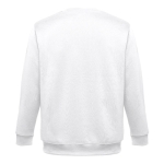 Unisex cotton and polyester sweatshirt, 300 g/m2 white colour