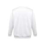 Unisex cotton and polyester sweatshirt, 300 g/m2 white colour second view