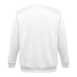 Unisex cotton and polyester sweatshirt, 300 g/m2 white colour