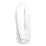 Unisex cotton and polyester sweatshirt, 300 g/m2 white colour