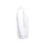 Unisex cotton and polyester sweatshirt, 300 g/m2 white colour third view