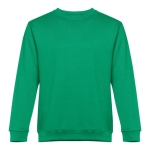 Unisex cotton and polyester sweatshirt, 300 g/m2 green colour