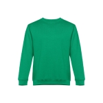 Unisex cotton and polyester sweatshirt, 300 g/m2 green colour first view