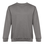 Unisex cotton and polyester sweatshirt, 300 g/m2 dark grey colour