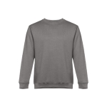 Unisex cotton and polyester sweatshirt, 300 g/m2 dark grey colour first view