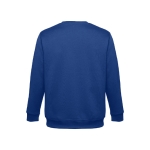 Unisex cotton and polyester sweatshirt, 300 g/m2 royal blue colour second view