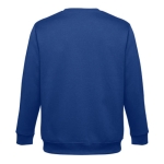 Unisex cotton and polyester sweatshirt, 300 g/m2 royal blue colour