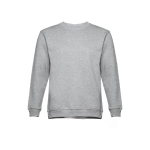 Unisex cotton and polyester sweatshirt, 300 g/m2 marbled grey colour first view