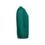 Unisex cotton and polyester sweatshirt, 300 g/m2 dark green colour third view