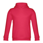 Kid's cotton & polyester sweatshirt, 320 g/m2 red colour first view