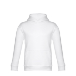 Kid's cotton & polyester sweatshirt, 320 g/m2 white colour