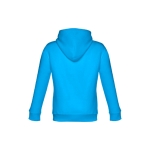 Kid's cotton & polyester sweatshirt, 320 g/m2 cyan blue colour second view