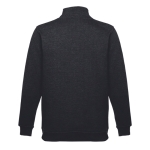 1/4 zip sweatshirts, polyester & cotton, 320 g/m2 black colour