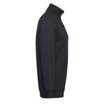 1/4 zip sweatshirts, polyester & cotton, 320 g/m2 black colour