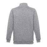 1/4 zip sweatshirts, polyester & cotton, 320 g/m2 grey colour