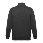 1/4 zip sweatshirts, polyester & cotton, 320 g/m2 graphite colour