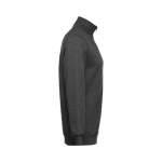 1/4 zip sweatshirts, polyester & cotton, 320 g/m2 graphite colour third view