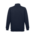 1/4 zip sweatshirts, polyester & cotton, 320 g/m2 navy-blue colour second view