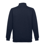 1/4 zip sweatshirts, polyester & cotton, 320 g/m2 navy-blue colour