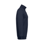 1/4 zip sweatshirts, polyester & cotton, 320 g/m2 navy-blue colour third view