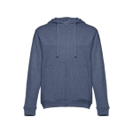 Cotton sweatshirt, 320 g/m2, THC Amsterdam marbled blue colour first view