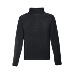 Unisex fleece and polyester jacket, 260 g/m2, THC Vienna black colour first view