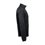 Unisex fleece and polyester jacket, 260 g/m2, THC Vienna black colour third view