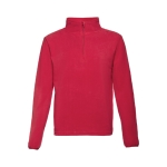 Unisex fleece and polyester jacket, 260 g/m2, THC Vienna red colour first view