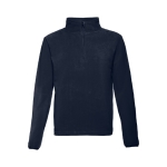 Unisex fleece and polyester jacket, 260 g/m2, THC Vienna navy-blue colour first view