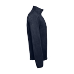 Unisex fleece and polyester jacket, 260 g/m2, THC Vienna navy-blue colour third view