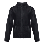 Fleece and polyester jacket, 260 g/m2, THC Helsinki black colour