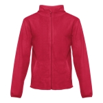 Fleece and polyester jacket, 260 g/m2, THC Helsinki red colour