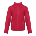 Fleece and polyester jacket, 260 g/m2, THC Helsinki red colour first view