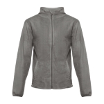 Fleece and polyester jacket, 260 g/m2, THC Helsinki grey colour first view