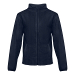 Fleece and polyester jacket, 260 g/m2, THC Helsinki navy-blue colour