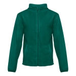 Fleece and polyester jacket, 260 g/m2, THC Helsinki dark green colour