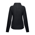 Women's fleece and polyester jacket, 260 g/m2, THC Helsinki black colour second view