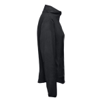 Women's fleece and polyester jacket, 260 g/m2, THC Helsinki black colour third view