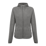 Women's fleece and polyester jacket, 260 g/m2, THC Helsinki grey colour