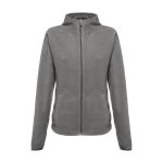 Women's fleece and polyester jacket, 260 g/m2, THC Helsinki grey colour first view