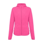 Women's fleece and polyester jacket, 260 g/m2, THC Helsinki pink colour first view