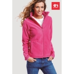 Women's fleece and polyester jacket, 260 g/m2, THC Helsinki pink colour