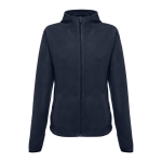 Women's fleece and polyester jacket, 260 g/m2, THC Helsinki navy-blue colour