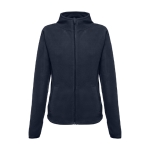 Women's fleece and polyester jacket, 260 g/m2, THC Helsinki navy-blue colour first view