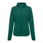 Women's fleece and polyester jacket, 260 g/m2, THC Helsinki dark green colour