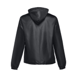 Unisex polyester windbreaker jacket, 65 g/m2 black colour second view