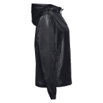 Unisex polyester windbreaker jacket, 65 g/m2 black colour