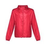 Unisex polyester windbreaker jacket, 65 g/m2 red colour first view